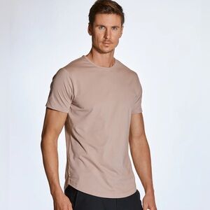 XXL CUTS AO Crew Curve Hem Shirt  , Winter Solstice
